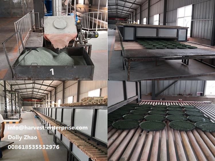 Metoda suszenia antypoślizgowych kolorowych kruszyw ceramicznych